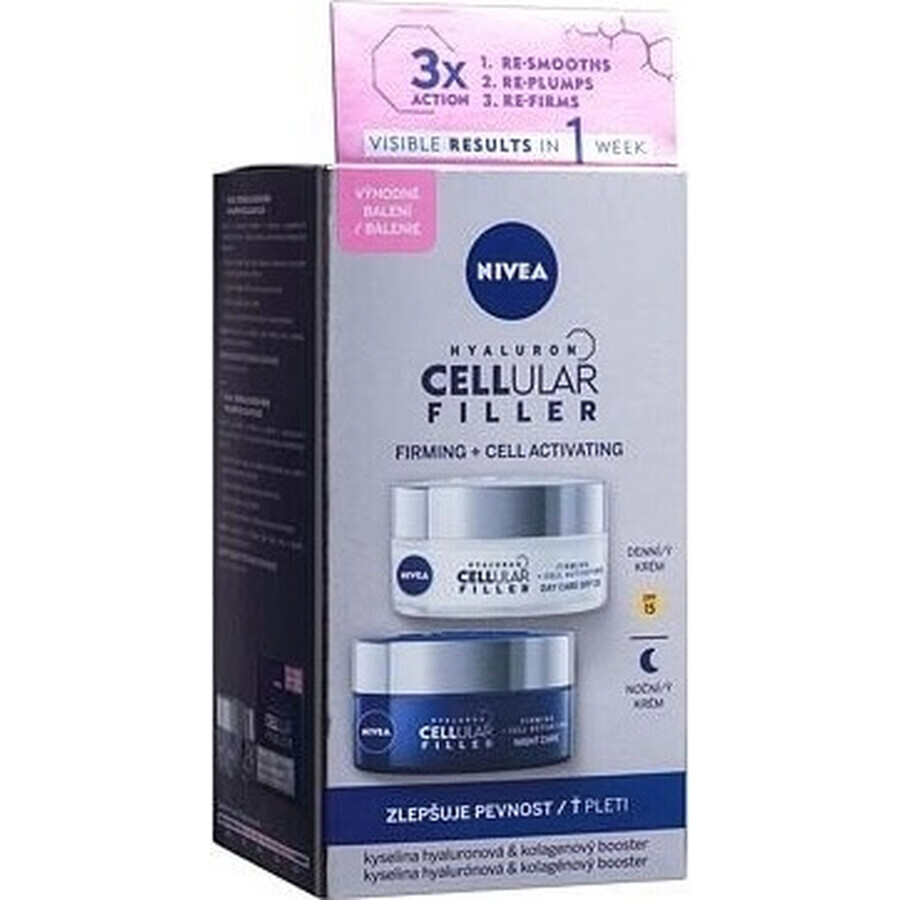 Nivea Day + Night Cream Cellular Expert Filler Cellular Expert Filler 2x50ml 1×2x50 ml, skin cream