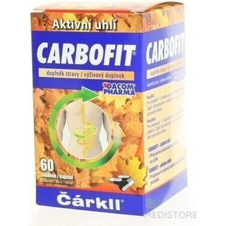 CARBOFIT Charcoal 1×60 cps, activated charcoal