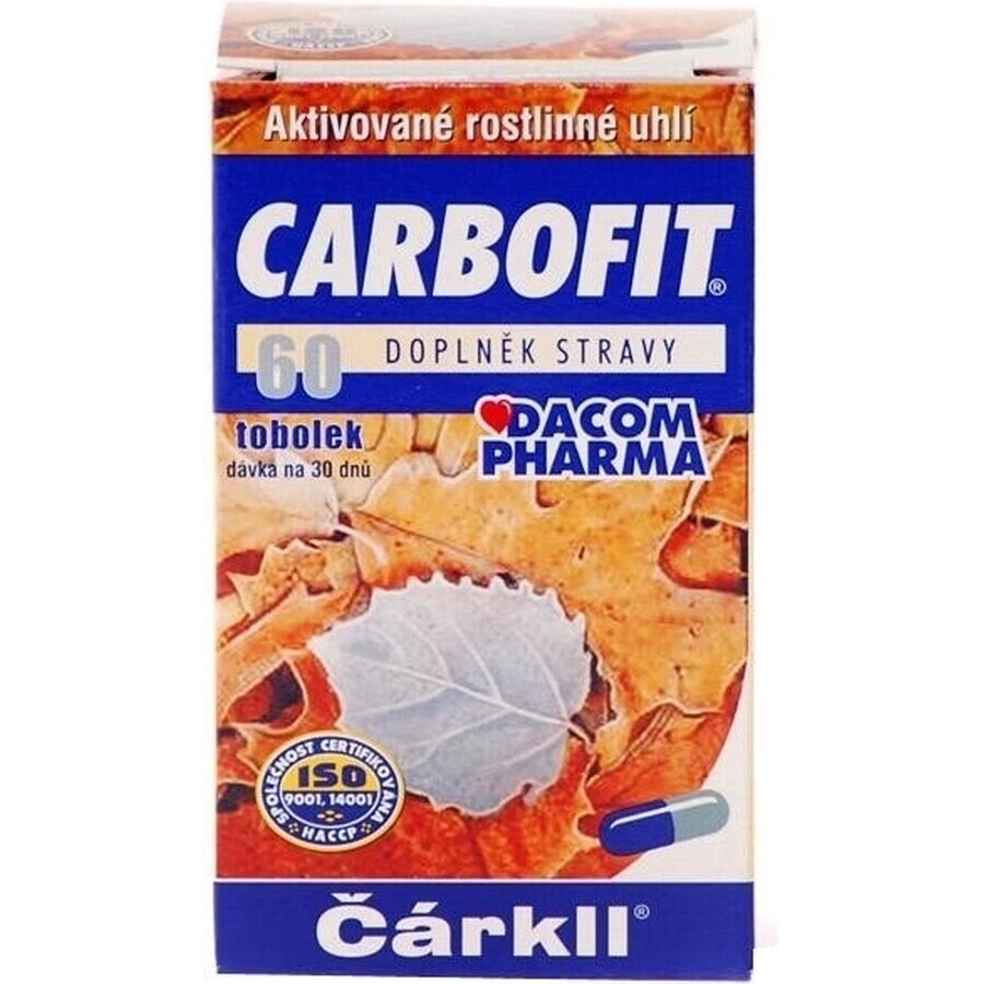 CARBOFIT Charcoal 1×60 cps, activated charcoal