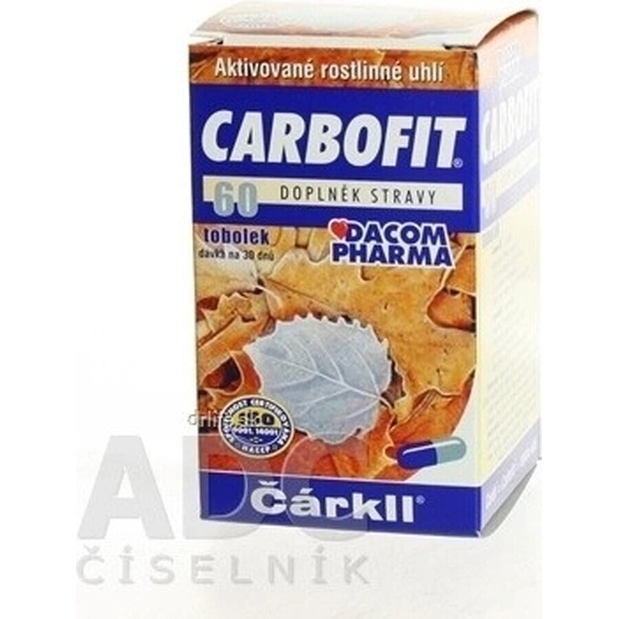 CARBOFIT Charcoal 1×60 cps, activated charcoal