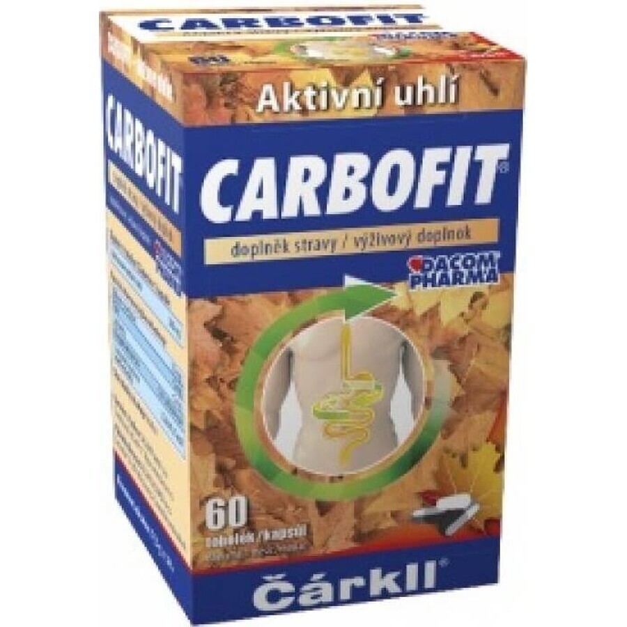 CARBOFIT Charcoal 1×60 cps, activated charcoal