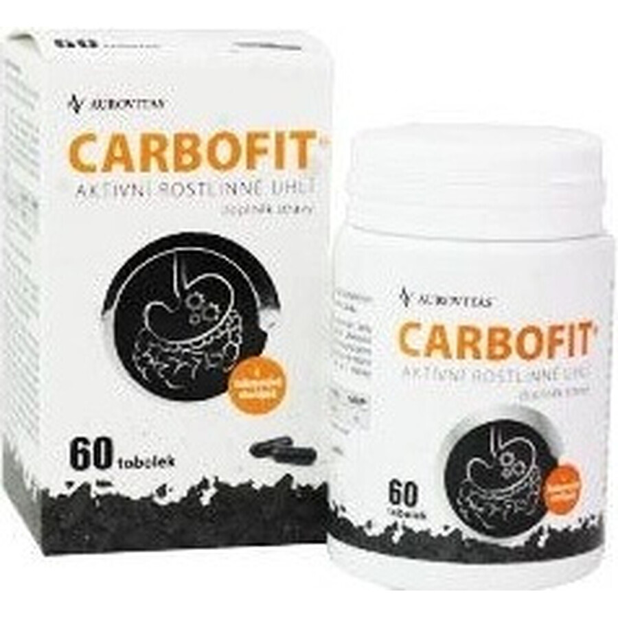 CARBOFIT Charcoal 1×60 cps, activated charcoal