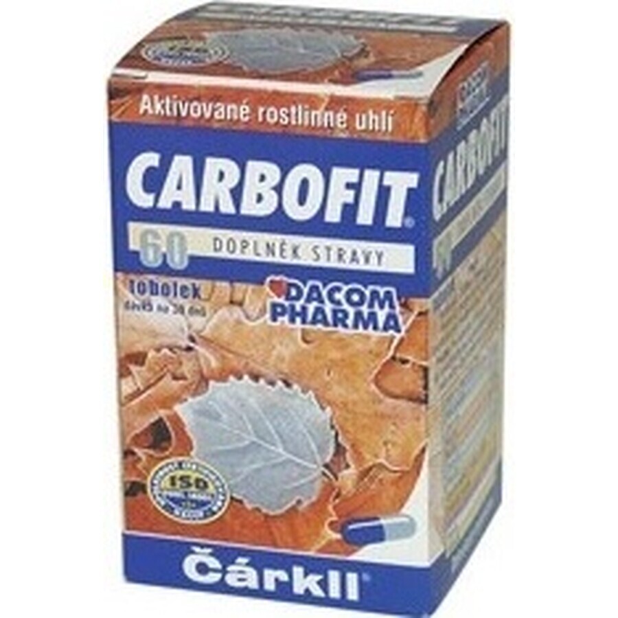 CARBOFIT Charcoal 1×60 cps, activated charcoal