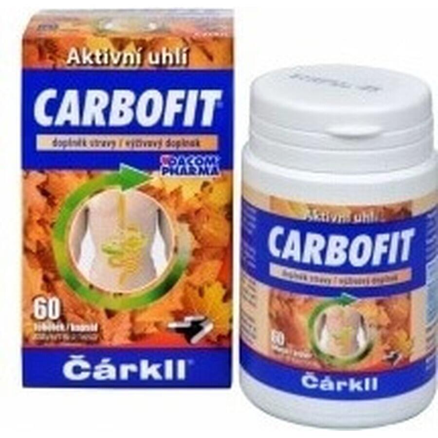 CARBOFIT Charcoal 1×60 cps, activated charcoal