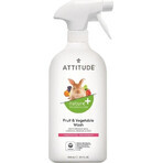 ATTITUDE Unparfümiertes Obst- und Gemüsewaschmittel Spray 1×800 ml , Obstwaschmittel