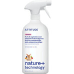 ATTITUDE Unparfümiertes Obst- und Gemüsewaschmittel Spray 1×800 ml , Obstwaschmittel