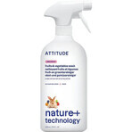 ATTITUDE Unparfümiertes Obst- und Gemüsewaschmittel Spray 1×800 ml , Obstwaschmittel