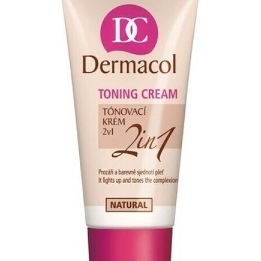 DERMACOL Kleurcrème 2in1 tint: NATURAL 1×30 ml, 2in1 kleurcrème