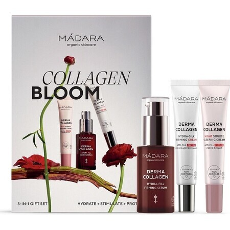 MÁDARA COLLAGEN BLOOM Hautstraffendes Set 1×1Stück, Geschenkset