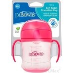 Dr.Brown's Soft Mug 180 ml A partir de 6 meses rosa 1×1 ud, taza rosa, 6m+