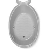 SKIP HOP Badewanne mit ergonomischer Auflage Moby 3-Phasen Moby 1×1 Stück, grau