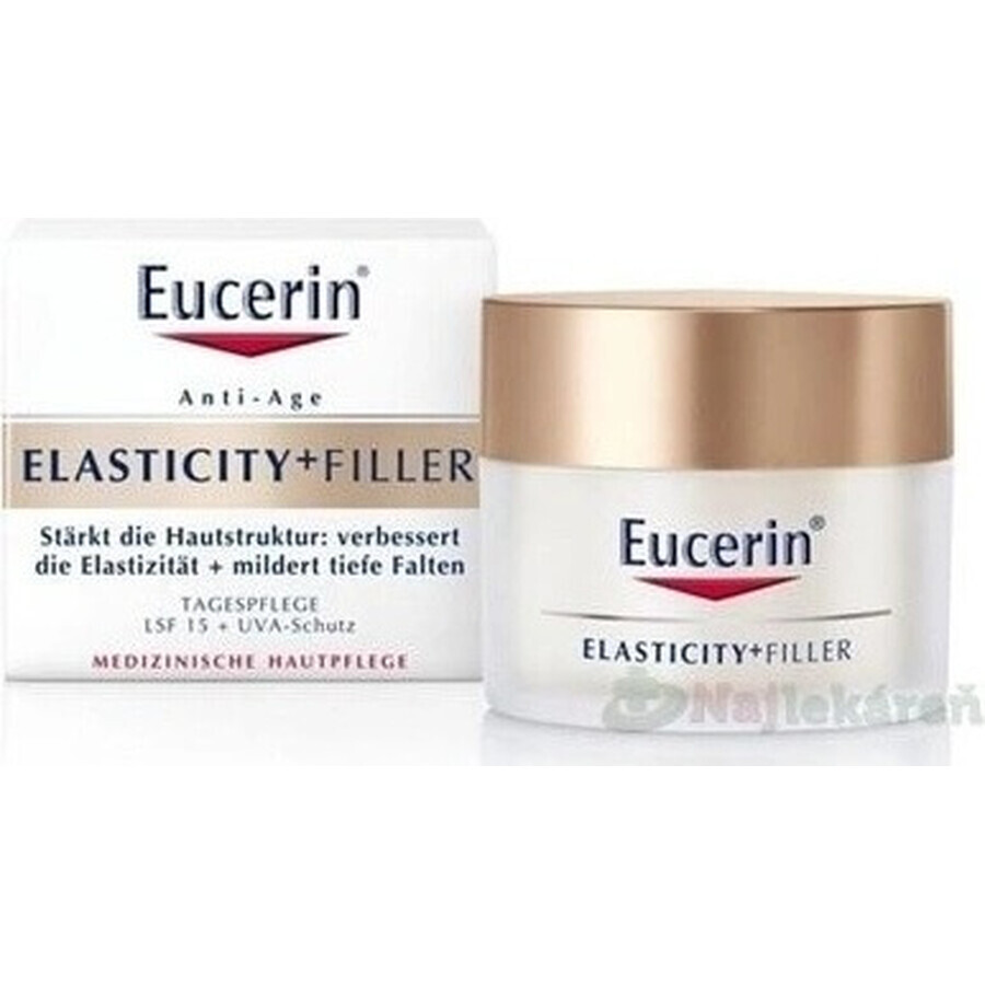 Eucerin HYALURON-FILLER+ELASTICITY dagcrème 1×50 ml, vult diepe rimpels op