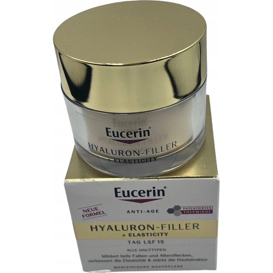 Eucerin HYALURON-FILLER+ELASTICITY dagcrème 1×50 ml, vult diepe rimpels op