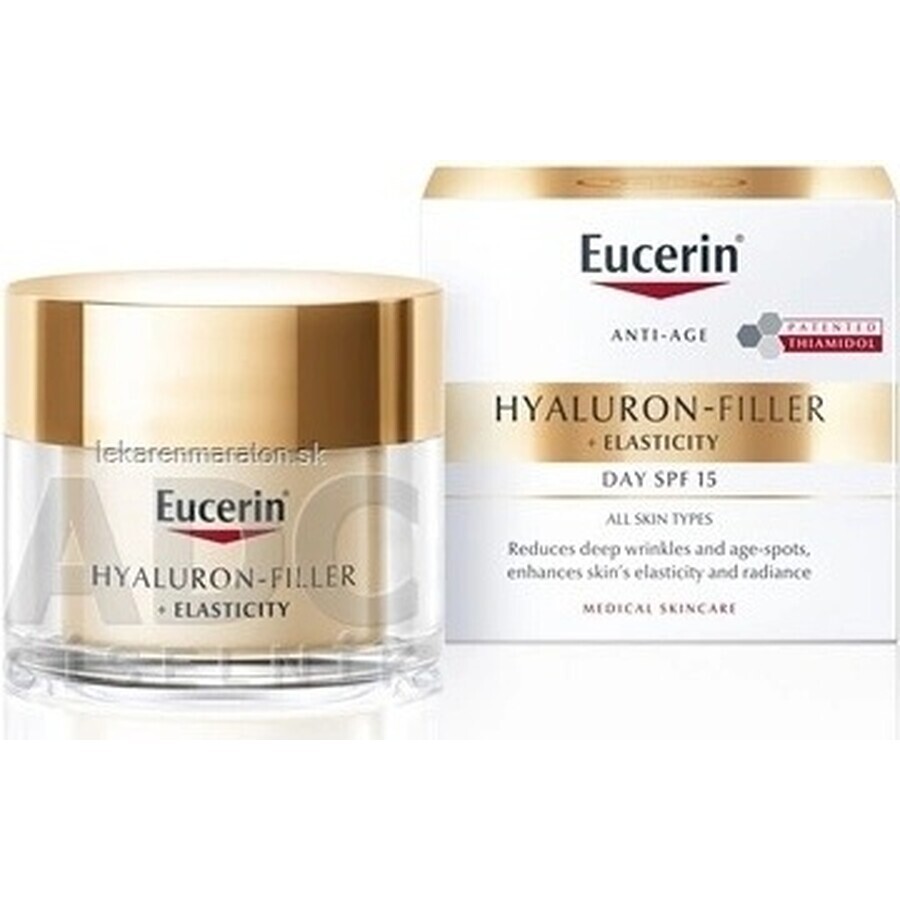 Eucerin HYALURON-FILLER+ELASTICITY dagcrème 1×50 ml, vult diepe rimpels op