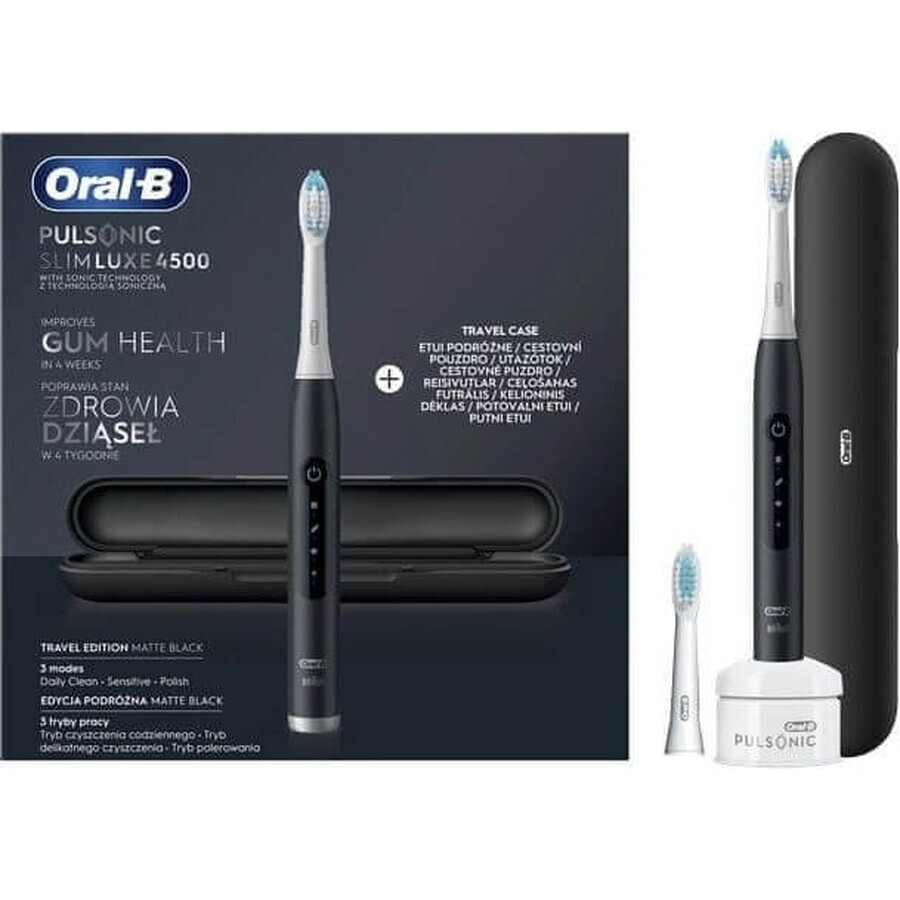 Oral B Ek Pulsonic Slim Luxe 4 500 Negru+1nh+Cp 1×1 buc