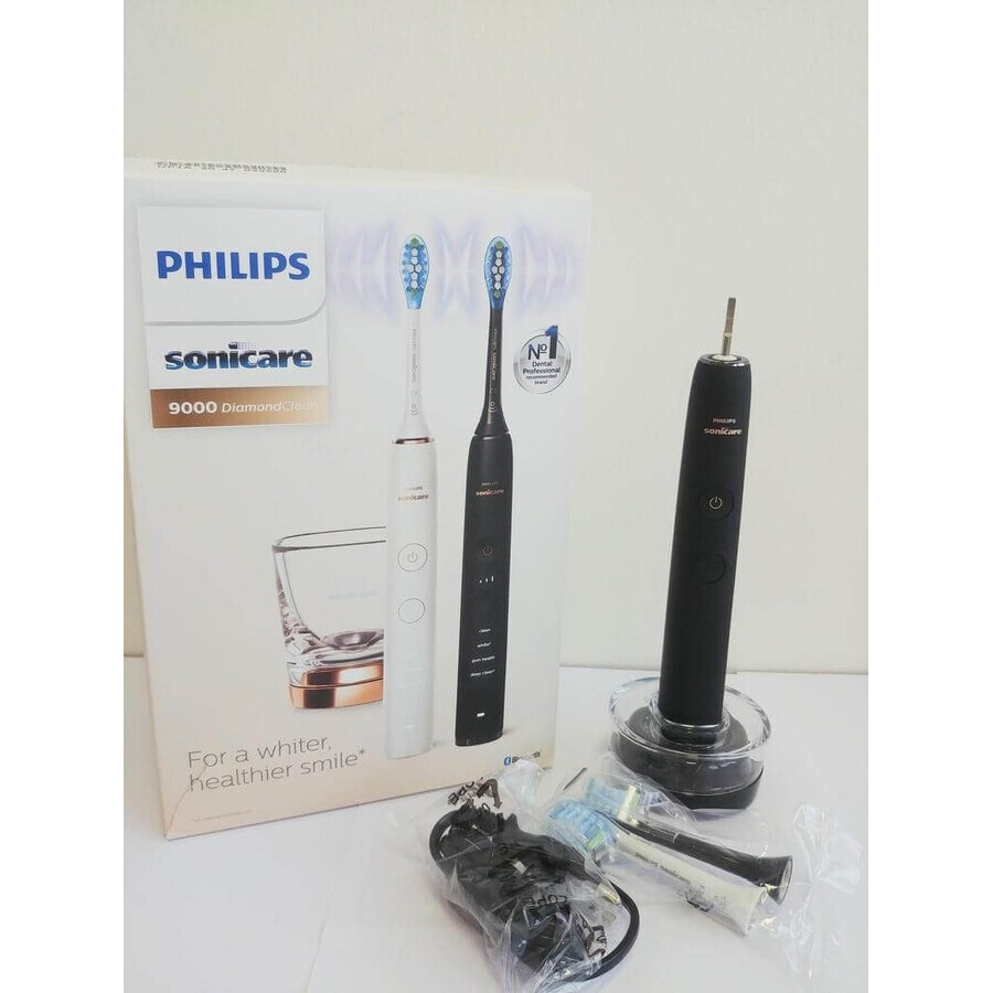 Philips Sonicare 9000 DiamondClean HX9914/57 1+1 2 x 2 pz spazzolini elettrici sonici 1×2, spazzolino sonico