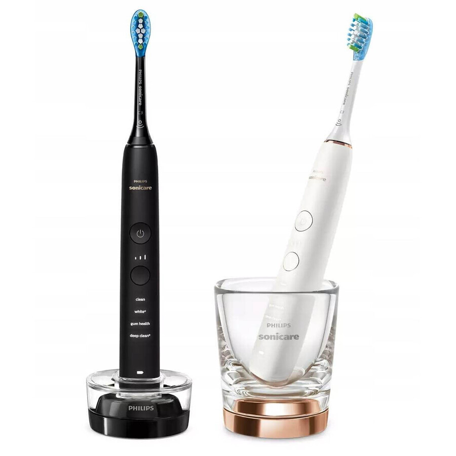 Philips Sonicare 9000 DiamondClean HX9914/57 1+1 2 x 2 pz spazzolini elettrici sonici 1×2, spazzolino sonico