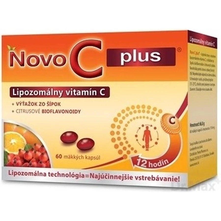 NOVO C PLUS Vitamine C liposomale 1×60 cps, vitamine c