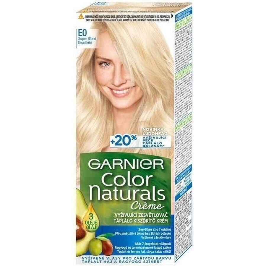 Garnier Color Naturals tinte permanente E0 Super Blonde 1×1 pieza, color de pelo