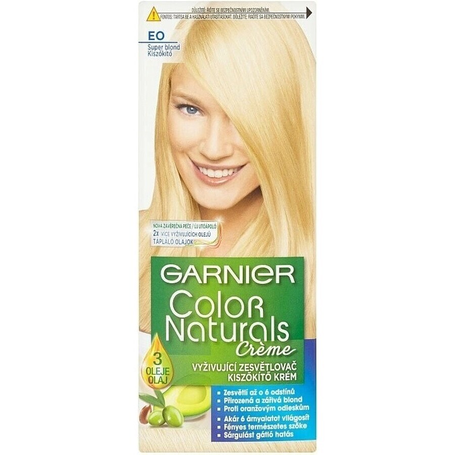 Garnier Color Naturals tinte permanente E0 Super Blonde 1×1 pieza, color de pelo