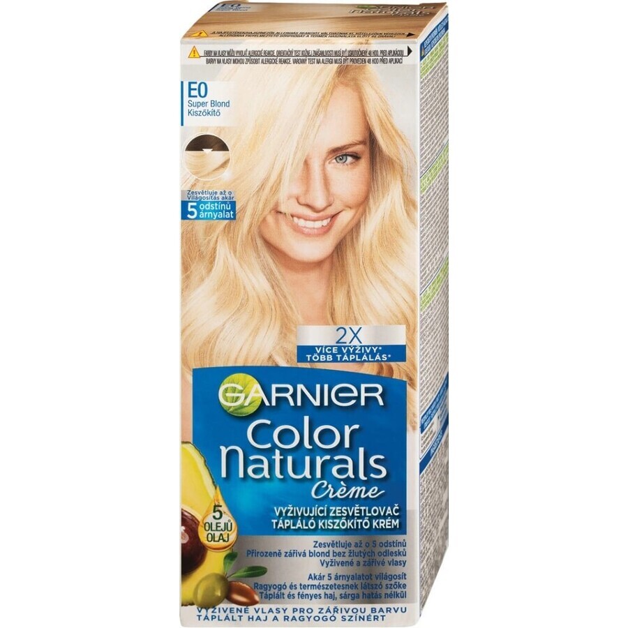 Garnier Color Naturals tinte permanente E0 Super Blonde 1×1 pieza, color de pelo