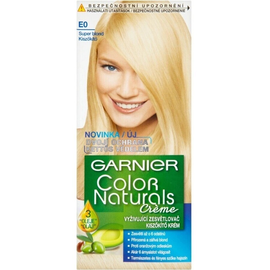 Garnier Color Naturals tinte permanente E0 Super Blonde 1×1 pieza, color de pelo