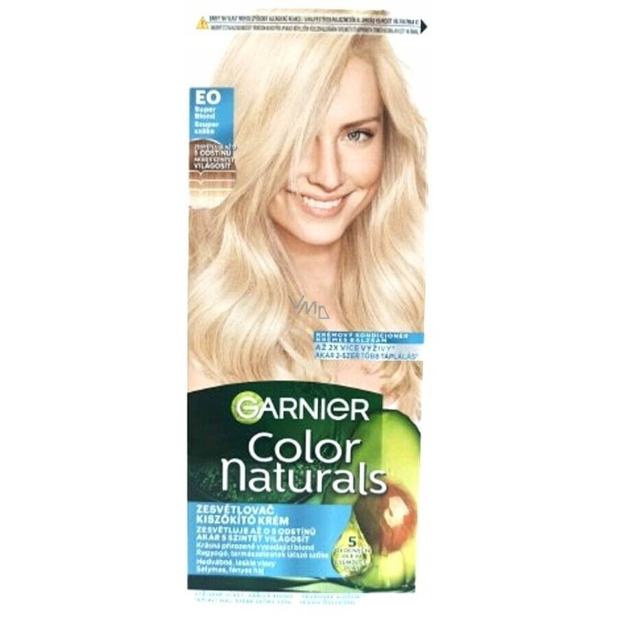 Garnier Color Naturals tinte permanente E0 Super Blonde 1×1 pieza, color de pelo