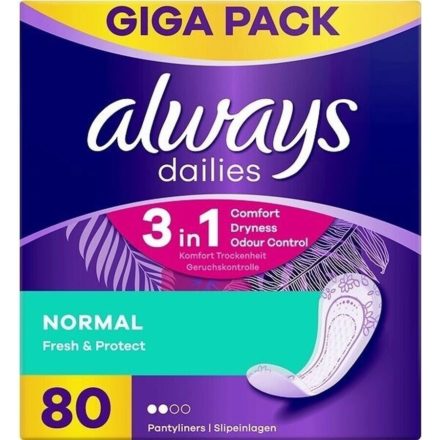 Always Intimates 80pcs Normal 1×80 pcs, underwear