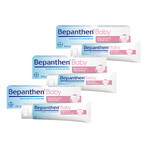 Bepanthen Baby Set, Babyausschlag-Salbe, 3 x 100 g