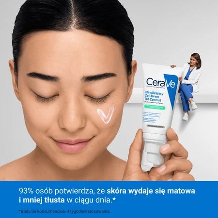 CeraVe Oil Control, feuchtigkeitsspendende Gel-Creme, Mischhaut und fettige Haut, 52 ml