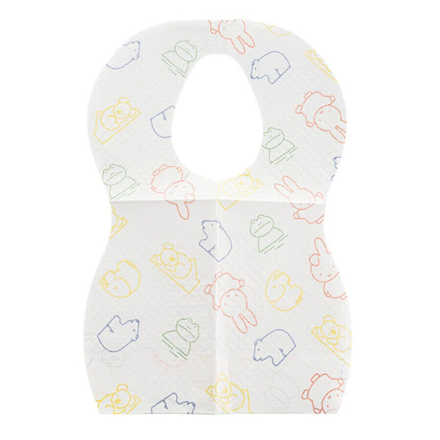 Bocioland, disposable bibs, from birth, 10 pieces