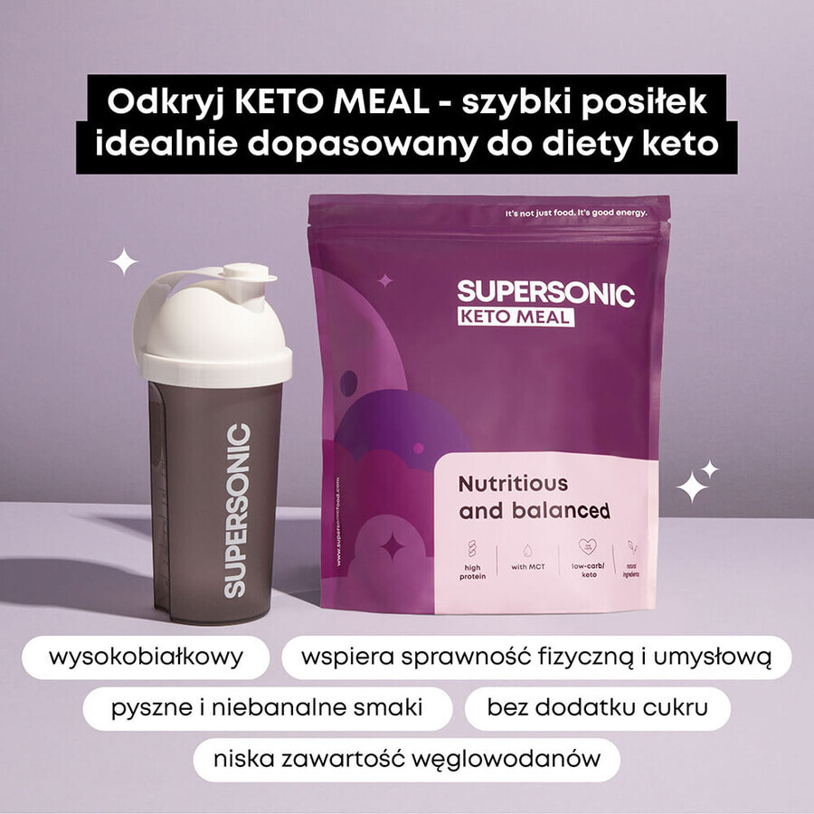 Supersonic Keto Meal, vanilla ice cream flavor, 800 g