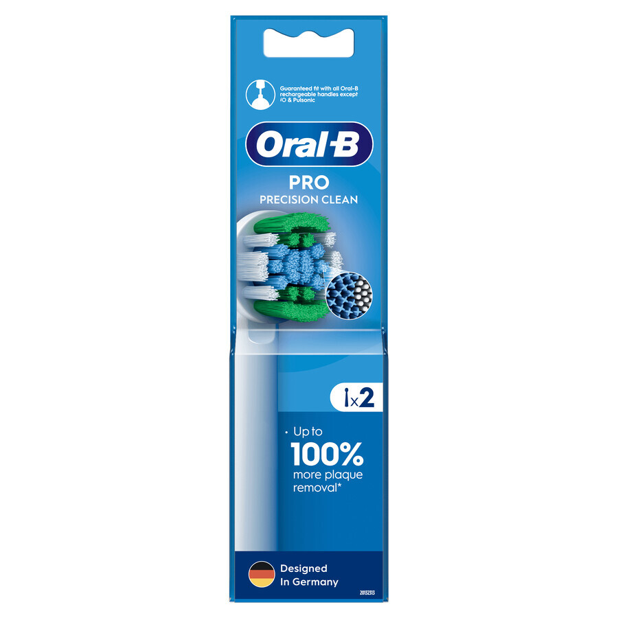 Oral-B Pro Precision Clean, vârfuri de schimb pentru o periuță de dinți electrică Clean Maximiser, 2 bucăți