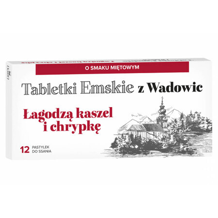 Emskie z Wadowic Tabletten, Minzgeschmack, 12 Mints