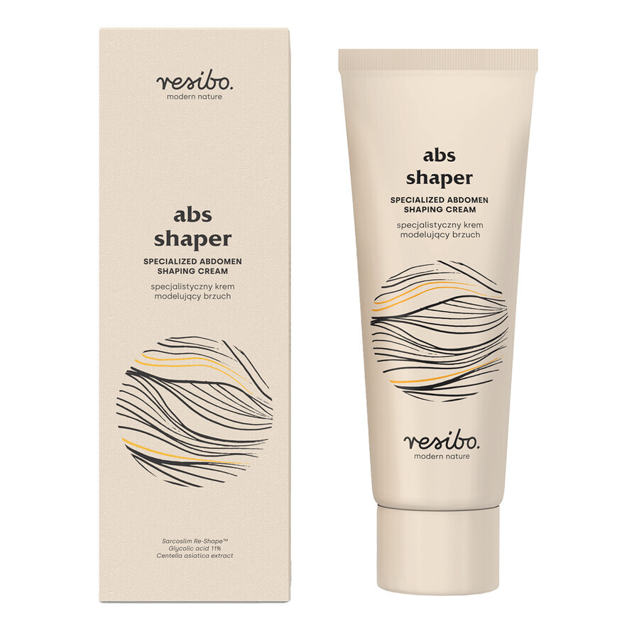 Resibo ABS Shaper, speciale buikvormende crème, 75 ml