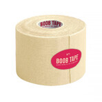 CureTape Boob Tape, cinta elástica para modelar y sujetar el busto con pezones, beige, 5 cm x 5 m, 1 ud.