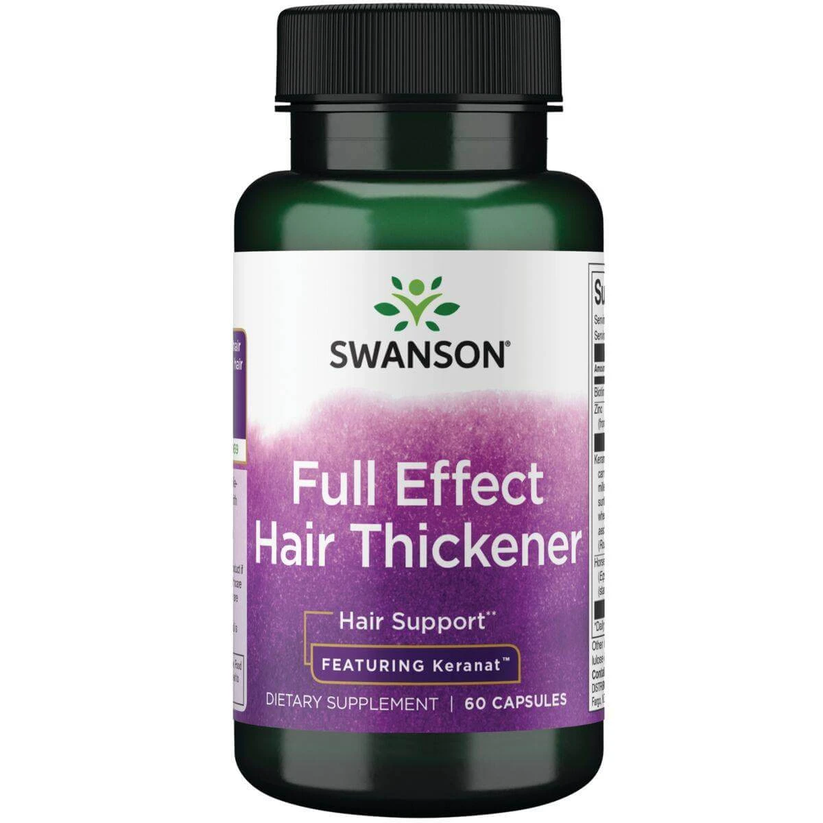 Swanson Full Effect Hair Thickener, 60 Kapseln