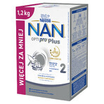 Nestle NAN Optipro Plus 2 5HMO, Folgemilch für Säuglinge ab 6 Monaten, 4 x 1,2 kg