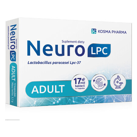 Kosma Pharma NeuroLPC Erwachsene, 10 Kapseln