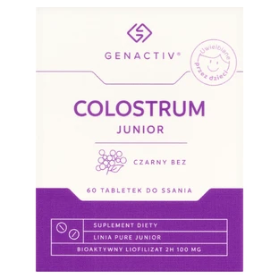 Genactiv Colostrum Junior Colostrum Junior Schwarzer Holunder, ab 3 Jahren, 60 Tabletten