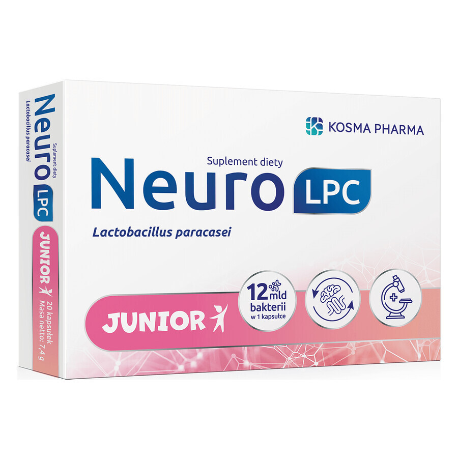 Kosma Pharma NeuroLPC Junior, 20 Kapseln