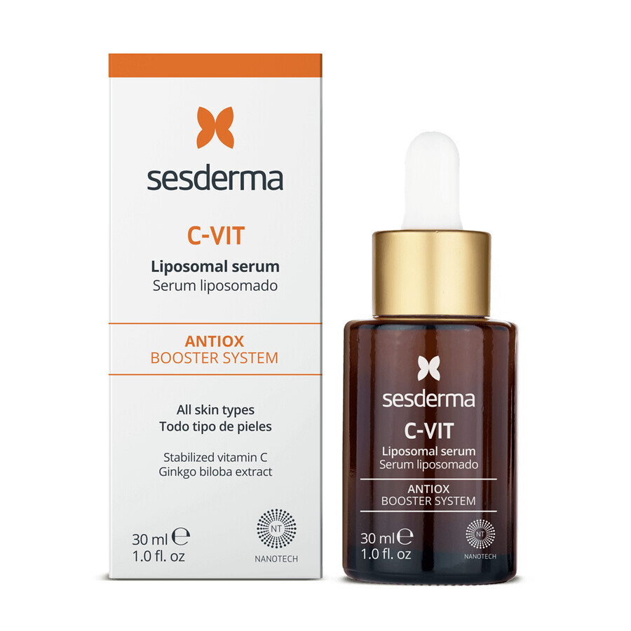 Sesderma Kit, C-Vit liposomales Gesichtsserum, 30 ml + Factor G Renew verjüngende Gesichtscreme, 50 ml für 1 Pfennig