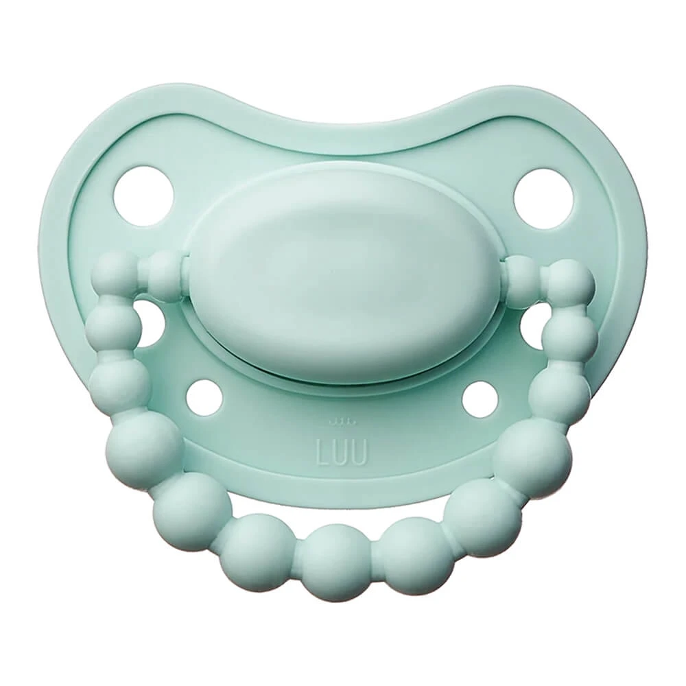 Luu Kids, Schnuller, Schnullerpositionierung, Silikon, Vivid Mint, 0-3 Monate, 1 Stück