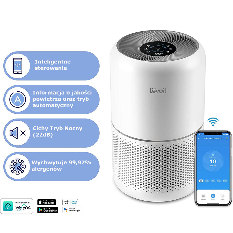 Levoit Core 300S, air purifier, 1 pc