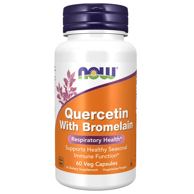 Now Foods Quercetin mit Bromelain, Quercetin und Bromelain, 60 vegane Kapseln