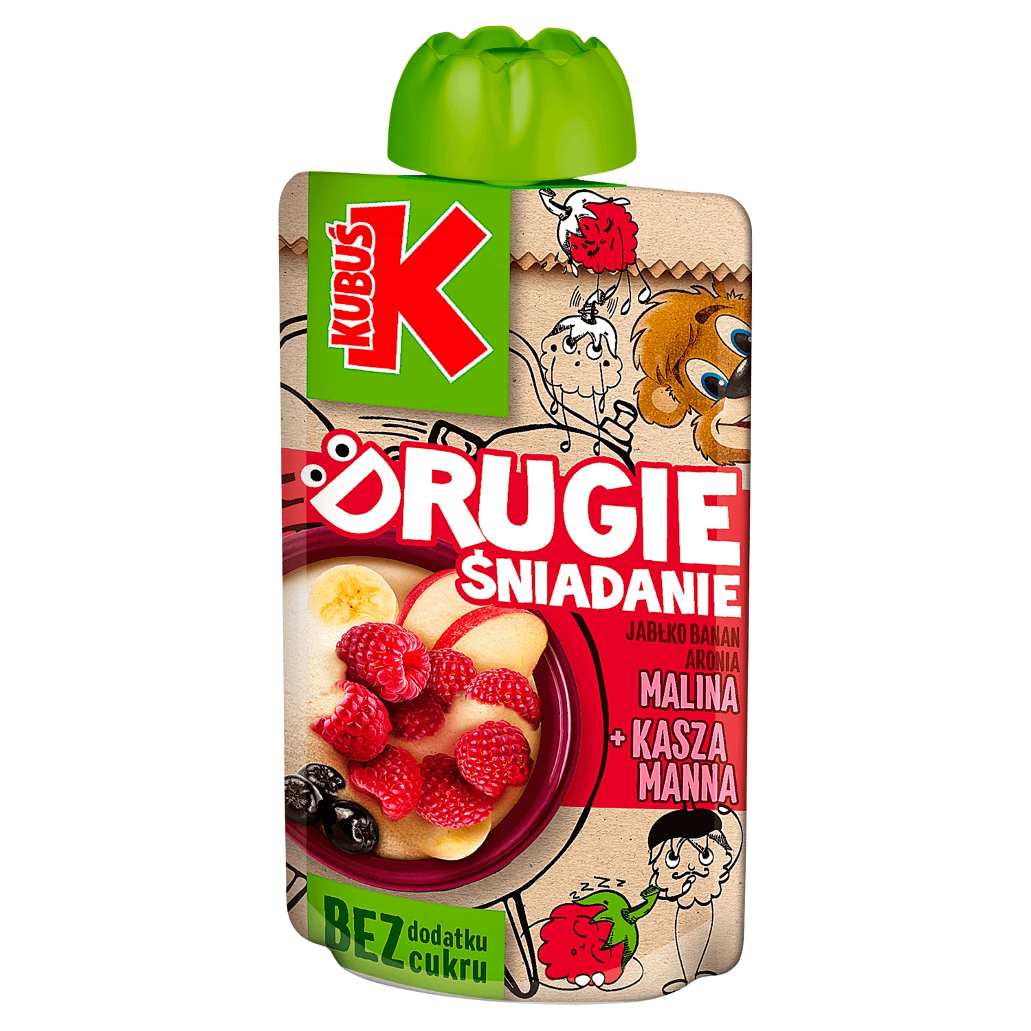 Kubuś Mousse Drugie Śniadanie, Apfel, Banane, Aronia, Grieß, 100 g
