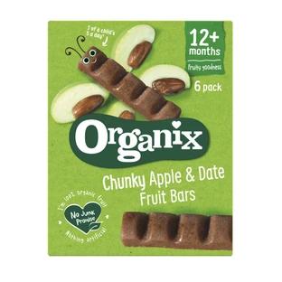 Goodies Organic Date and Apple Bars, 6x 17gr, Organix