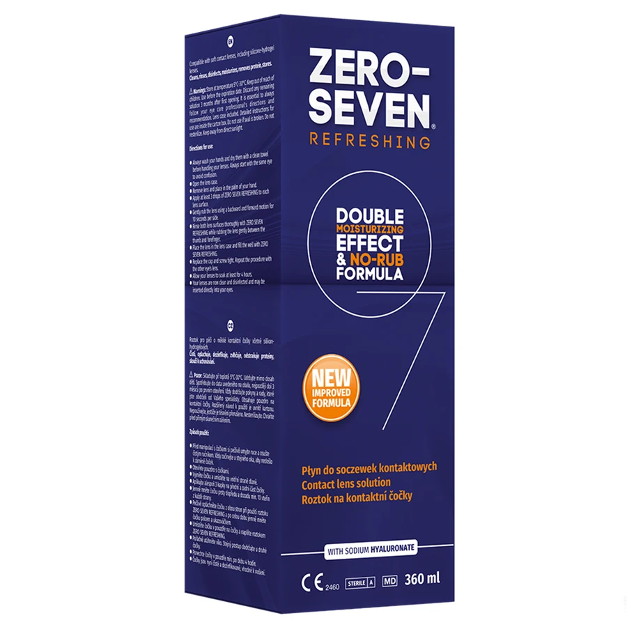 Zero-Seven Soluție răcoritoare pentru lentile, 360 ml