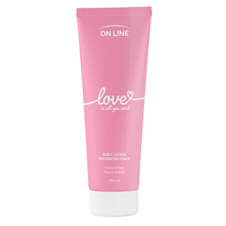 On Line Love, body lotion, peony and rose water, 250 ml