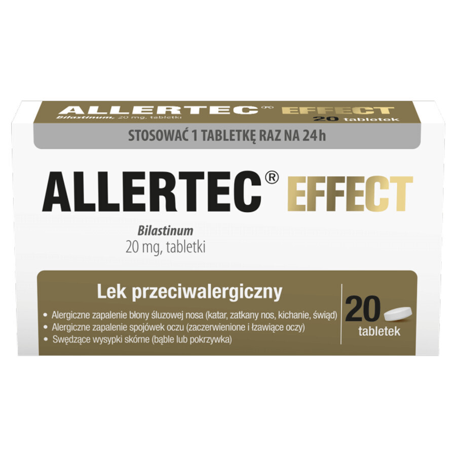 Allertec Effect 20 mg, 20 comprimate